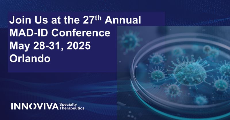 innovivastx's tweet image. Join us at MAD-ID as we chat about how we can keep making a positive impact in the fight against infectious diseases! We’ll dive into conversations about antimicrobial stewardship and how to make the most of antimicrobial medications for better patient outcomes. We’d love for you…