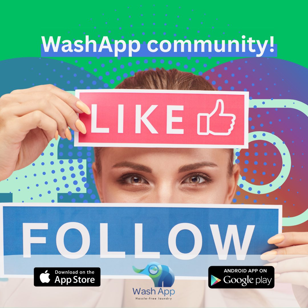 Washapp_'s tweet photo. 👥 Join the #WashApp community! Follow us for: ✅ Exclusive launch updates 🚀 ✅ Special offers 💰 ✅ A stress-free #laundry experience 🧺 📲 Hit ‘Follow’ now &amp; be part of the future of laundry! https://t.co/iJv1qG4Csv