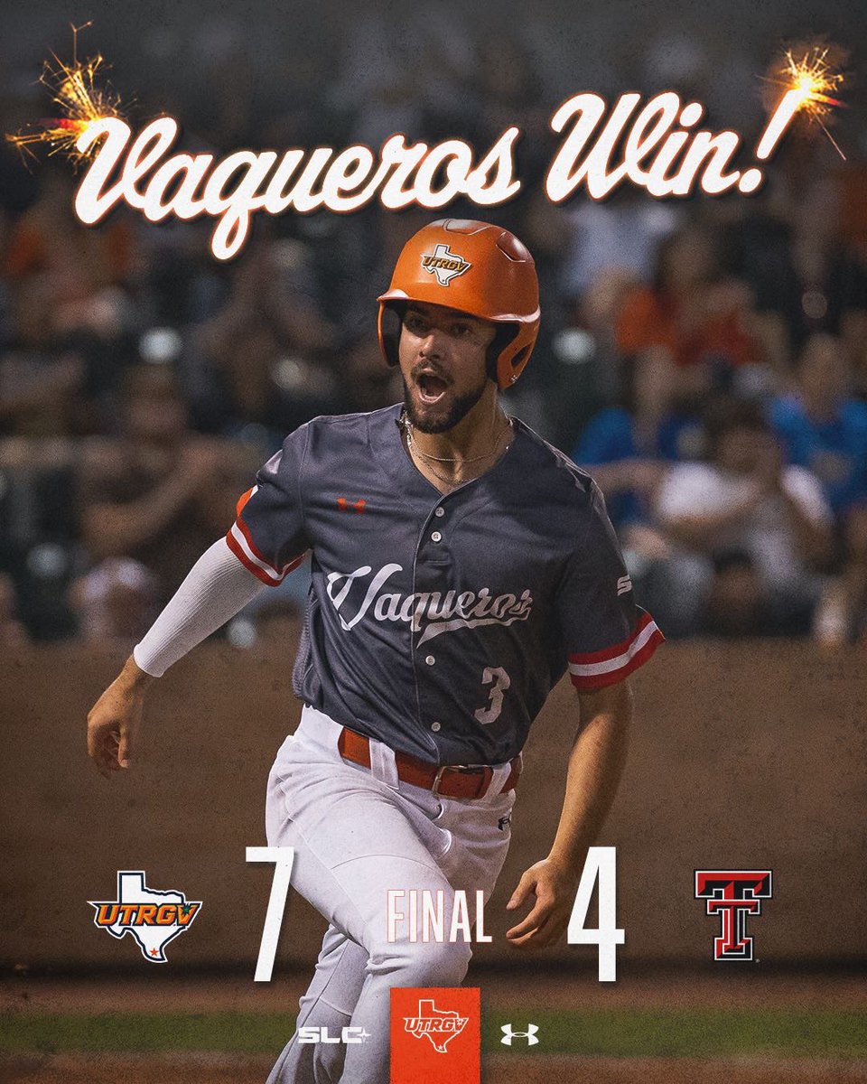 Chasse Conque (@chasseconque) on Twitter photo How ‘bout them Vaqueros?!
Two dominant midweek wins over Texas Tech & congrats to Coach <a href="/Matlock_UTRGV/">Derek Matlock</a> & Co. on win number 3️⃣0️⃣!
What a special year and I’ve gotta feeling the best is yet to come for the Valley Boys 🙌🏼🙌🏼
Good luck this weekend, fellas!
#RallyTheValley✌🏼⚾️✌🏼 How ‘bout them Vaqueros?!
Two dominant midweek wins over Texas Tech & congrats to Coach <a href="/Matlock_UTRGV/">Derek Matlock</a> & Co. on win number 3️⃣0️⃣!
What a special year and I’ve gotta feeling the best is yet to come for the Valley Boys 🙌🏼🙌🏼
Good luck this weekend, fellas!
#RallyTheValley✌🏼⚾️✌🏼