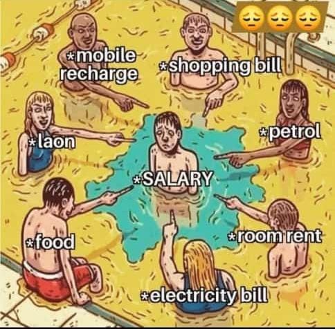 AshritJagt92279's tweet image. "When your salary arrives and suddenly everyone remembers you exist..."
#AdultingStruggles #EndOfMonthFeels #WhereDidMyMoneyGo