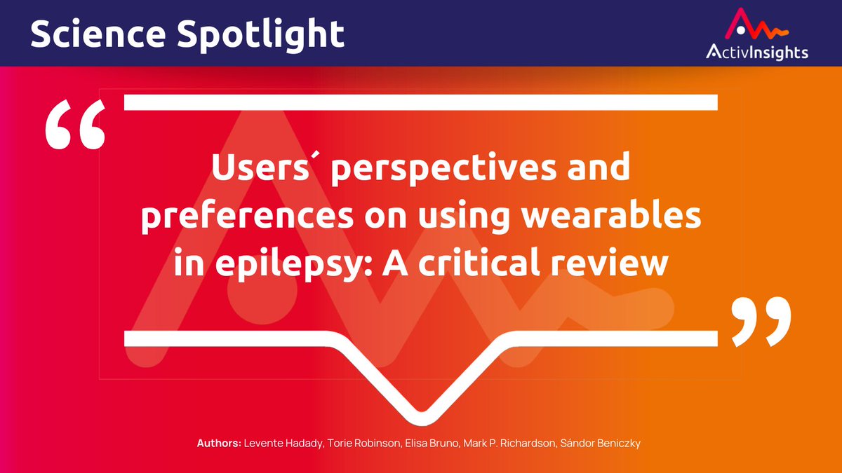 🔬 Next-Gen Seizure Detection 🔍

Seizure Detection Devices (SDDs) are revolutionising epilepsy care. Review of 5 devices - GENEActiv ranked highest for sleep &amp; comfort. Epi-Care &amp; Sensor Dot - positive feedback

🔗 eu1.hubs.ly/H0j3vnK0

💬 Thoughts on wearable epilepsy tech?