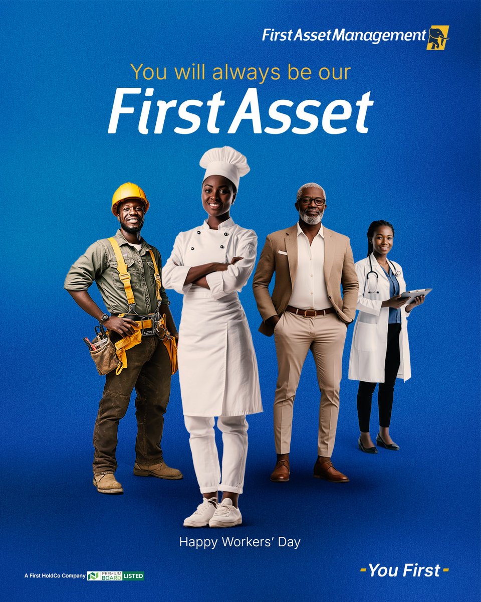 firstassetmgmt's tweet photo. Happy Workers Day to you, our beloved team, and clients. 
You are our First asset. 
We celebrate the work you put in creating a brighter future. 

#Firstassetmanagement https://t.co/iITqR4ZGeK