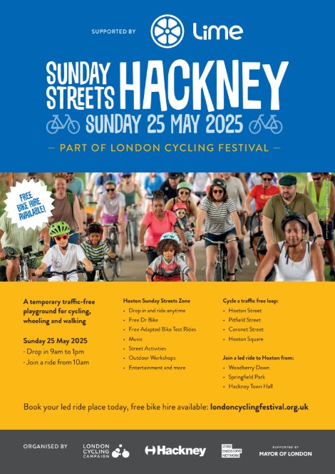 Open to all Hoxton residents this looks a great free event for all
