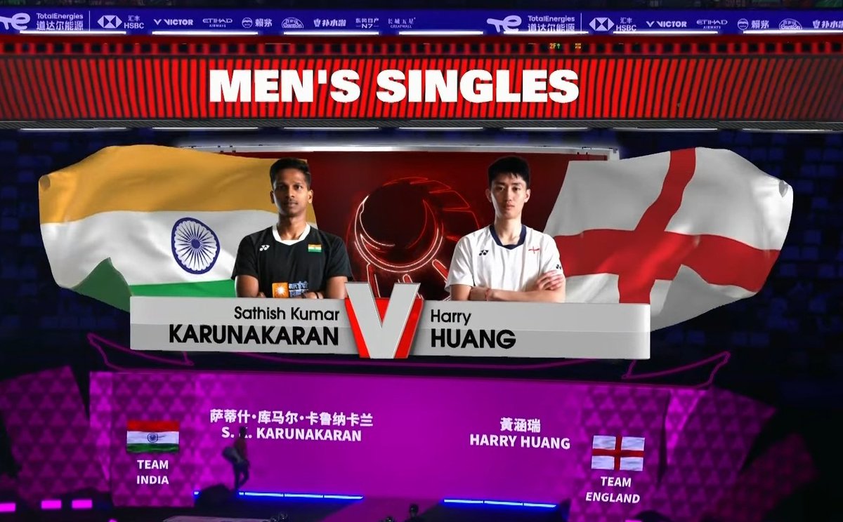 TNBSLOfficial's tweet photo. Sathish kumar Karunakaran delivers for India 🇮🇳 @BAI_Media
What a comeback! Sathish edges out Harry Huang 🏴󠁧󠁢󠁥󠁮󠁧󠁿 18-21, 22-20, 21-13 in a nail-biting Men's Singles clash at the BWF SudirmanCupFinals 2025 #BWFSudirmanCupFinals2025
#TNBSL #Xiamen @bwfmedia  @draramadoss
@himantabiswa https://t.co/5WNOKg01aE