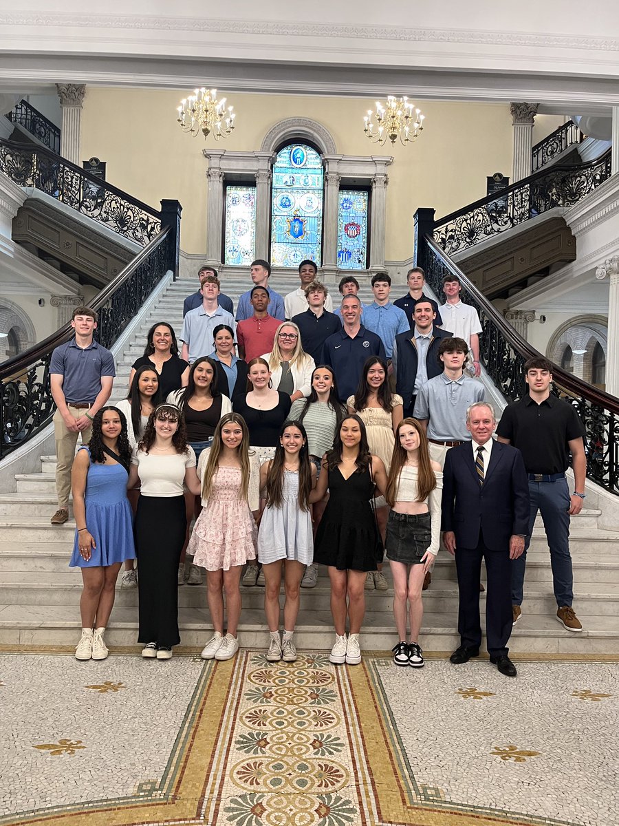 CoachCJNeely's tweet image. Thank you to Representative Roy and Senator Rausch for hosting our teams at the State house and honoring our State Championship on the House floor. A special day and a great tour!