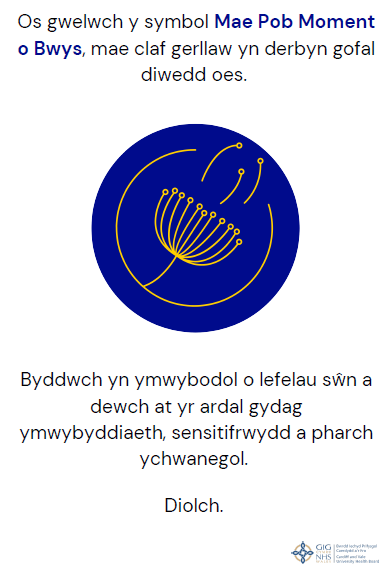 Patient Experience Team (@cav_peteam) on Twitter photo Cyflwynwyd Mae Pob Moment o Bwys i gefnogi cleifion sy’n derbyn gofal diwedd oes a’u hanwyliaid yn ystod cyfnod hynod bersonol ac arwyddocaol. #diwylliantbywnawr <a href="/BIP_CaF/">Bwrdd Iechyd Prifysgol Caerdydd a'r Fro</a> Cyflwynwyd Mae Pob Moment o Bwys i gefnogi cleifion sy’n derbyn gofal diwedd oes a’u hanwyliaid yn ystod cyfnod hynod bersonol ac arwyddocaol. #diwylliantbywnawr <a href="/BIP_CaF/">Bwrdd Iechyd Prifysgol Caerdydd a'r Fro</a>