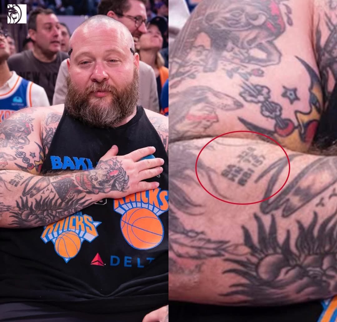 Action Bronson has Barry Bronds’ 2001 stat’s tattooed on his arm.