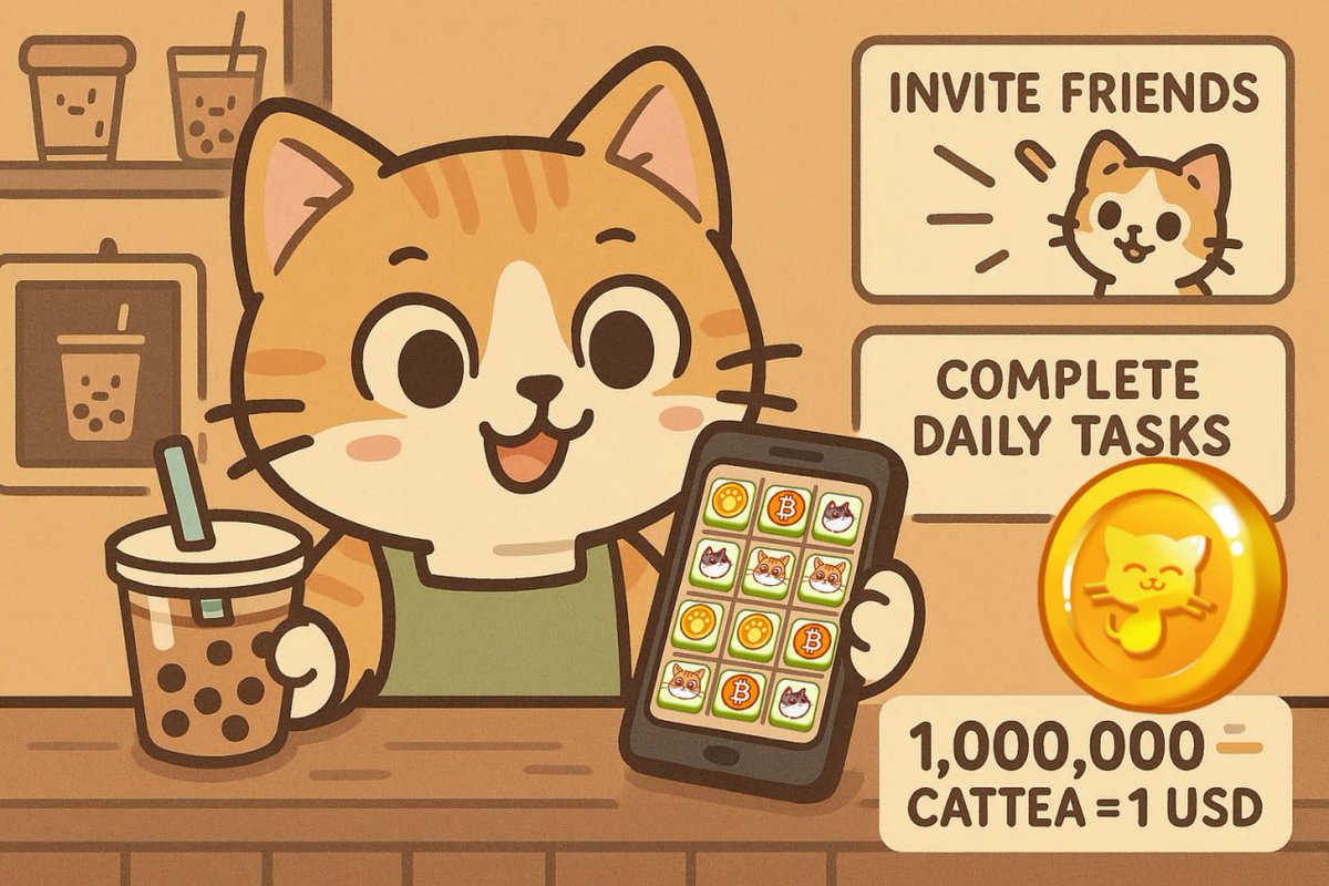 ⭐️MAJOR SECRET REVEAL TODAY! 

The truth about Cattea we've kept hidden until now: 1M $CATTEA = 1 USD!  💰

That's right – $CATTEA is a gamified stablecoin pegged to real USD value! All this time you've been earning ACTUAL VALUE while playing!

Keep farming $CATTEA at maximum