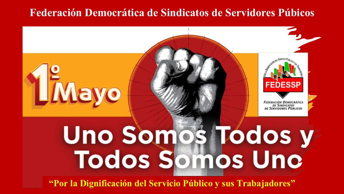 #1odeMayo 
#DíaInternacionalDeLosTrabajadores

Nos solidarizamos con las exigencias de los Trabajadores de México y del Mundo; sus causas son nuestras causas.

“Por la Dignificación del Servicio Público y sus Trabajadores”
<a href="/agusaviles1/">Agustín Avilés</a> <a href="/pedrojoseescar3/">pedro jose escarcega delgado</a> <a href="/censntsict/">SNTSICT</a> <a href="/marudavalos29/">Maru Dávalos</a>
