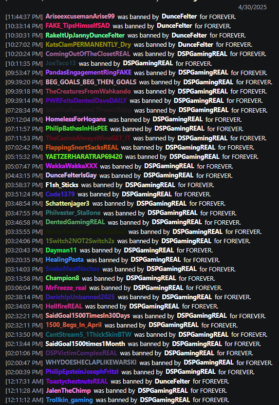 ThatBeing_Said's tweet photo. Great effort all

🥇CantStream5_1ThickSkinBTW
🥈SayHItoPeepsInCTfromUSdsp
🥉WHYDOESHECLAPLIKEWARSKI https://t.co/2OiwZCXxbR