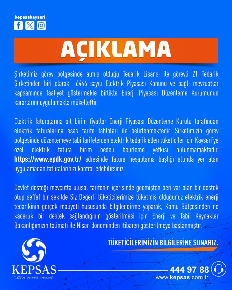 Tüketicilerimizin Bilgilerine Sunarız