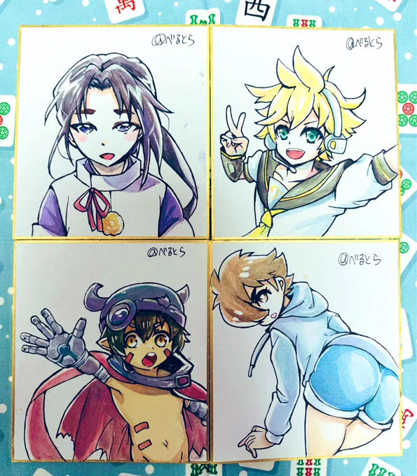 ショタフェスで出す予定のミニ色紙描きました🙌
ジョーは色紙(大)合わせると3枚あります🥹 