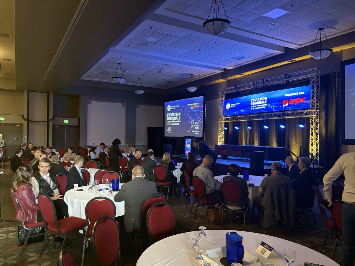 Première journée au congrès #AQTA2025!

Nous avons assisté aux interventions de Bell Textron, ATAC et CIRRUSIntelligence sur IA, avenir de l’aviation &amp; enjeux post-élections.

Merci à l'AQTA pour ce bel événement!

#Aviation #IA #TransportAérien