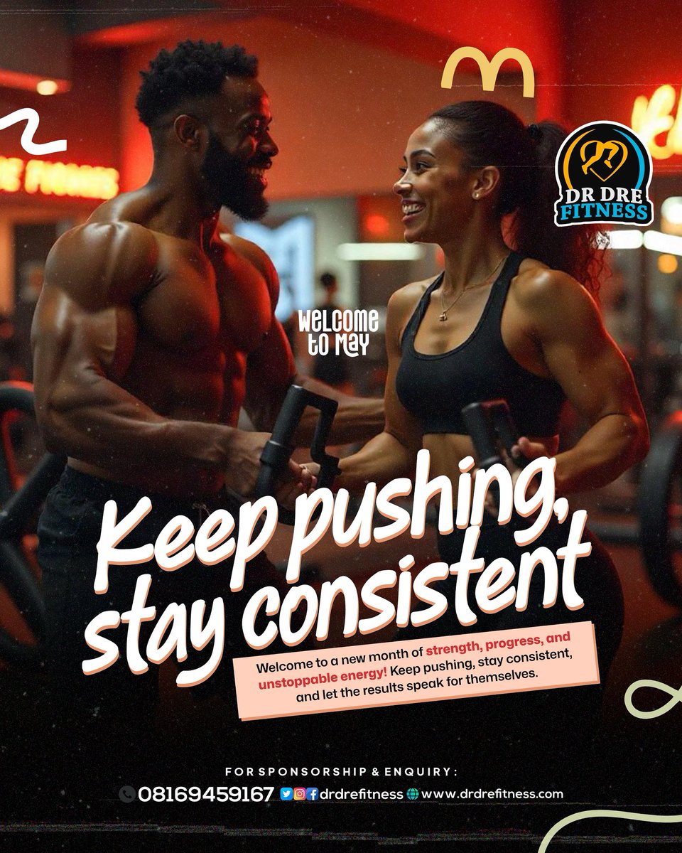 drdrefitness's tweet photo. New month, new goals! Let’s crush May with strength, progress, and consistency. Keep pushing
the results are coming!
#DrDreFitness #FitnessMotivation #MayGoals #StayConsistent #GymLife https://t.co/8XbCwQNBLF