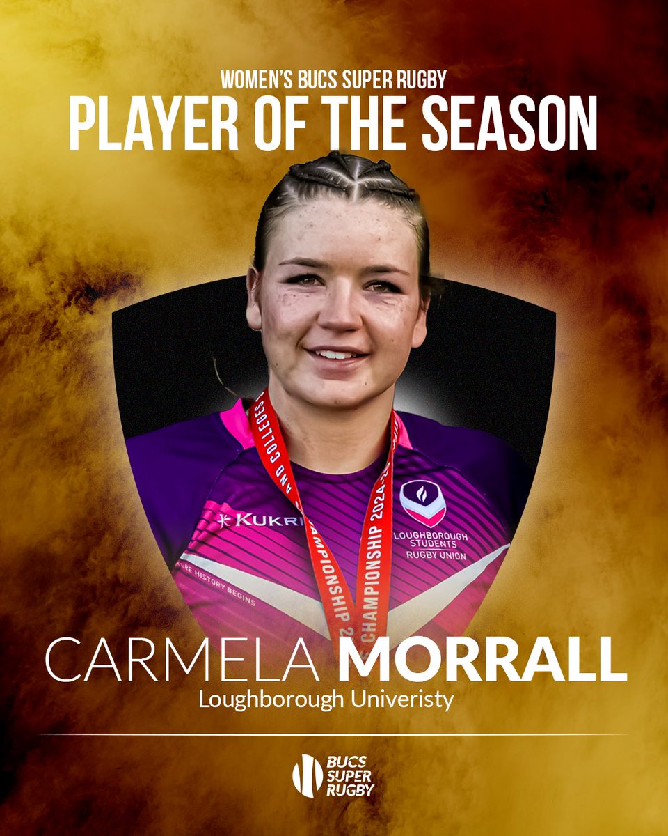 🏆 Women’s BUCS Super Rugby Player of the Season🏆 

The @lbororugbywomens’s centre has been imperious from start to finish ⚡️😮‍💨

As voted for by the WBSR coaches 👏🏻

#BSR #BUCSSuperRugby #BSRAwards