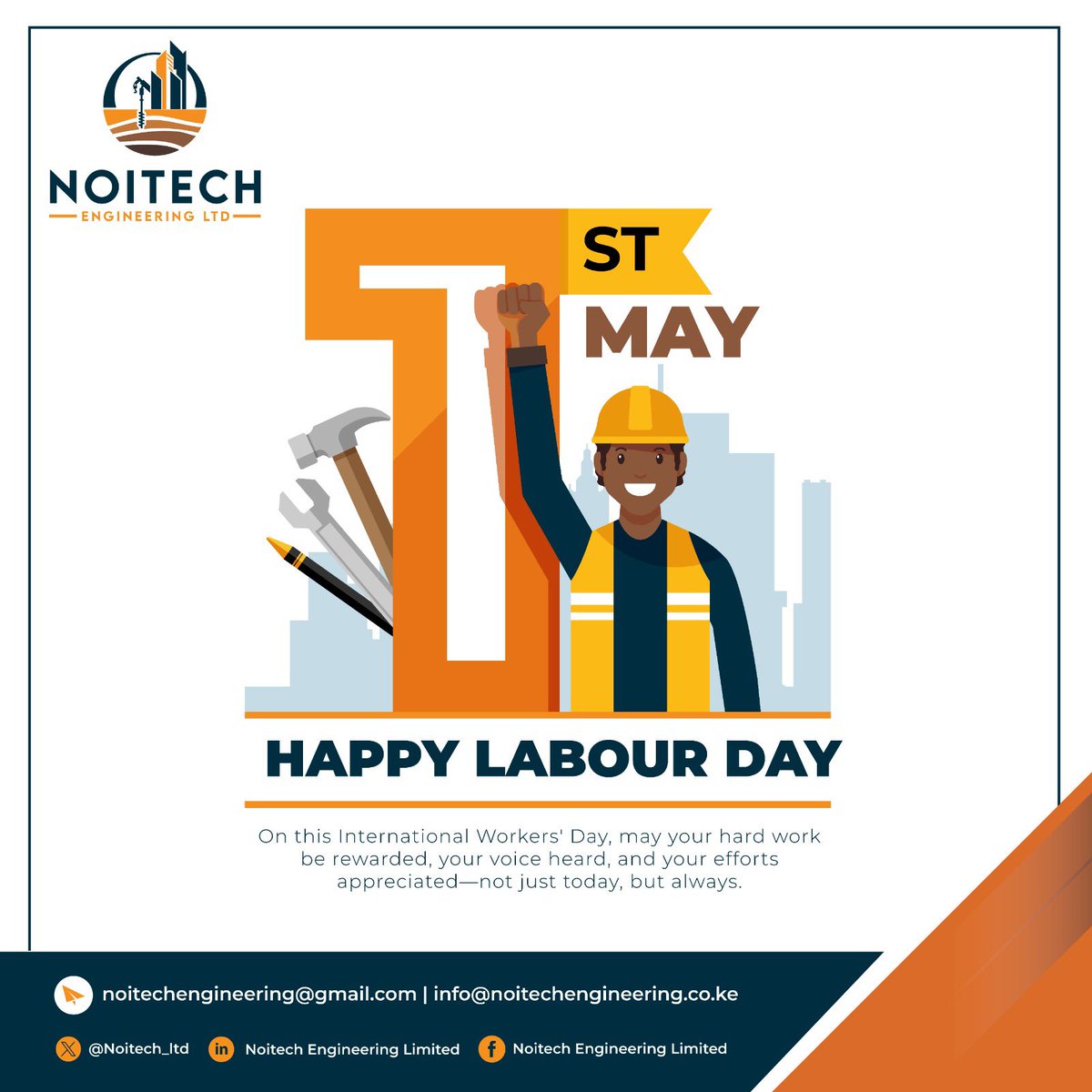 Happy Labor Day! 

Website : noitechengineering.co.ke