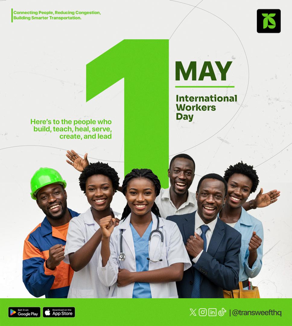 transweeft's tweet photo. Happy Workers’ Day!
Today, we honor the strength, passion, and dedication of everyone who keeps the wheels of progress turning — especially our incredible team at Transweeft.
#Workersday
#fyp
#Transweeft https://t.co/jEZTyUDyLp