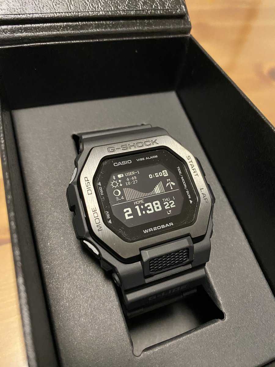 釣具購入⁇

G-SHOCK
「GBX-100NS-1JF」

#casio #GShock  #GBX100NS1JF