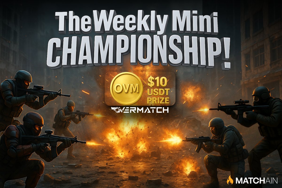 🔥 ATTENTION, OVERMATCH WARRIORS! 🔥  

The Weekly Mini Championship has begun, and the competition is officially OPEN! 🏆💰  
The TOP 1 on the leaderboard takes home $10 in USDT straight to their wallet!  

📌 HOW DOES IT WORK?  

✅ 1st Week Counts – The battle runs for the