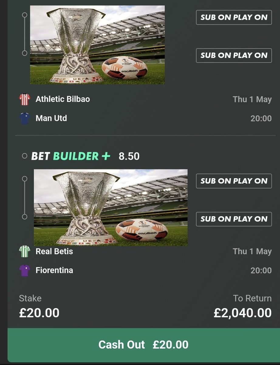 🟨ANOTHER BEAST OF A CARD BET !! 

£20 INTO £2,040 👀 LET'S SEE IF I CAN DO IT ONCE AGAIN ⬇️
t.me/+oNPpjqKzEh1iY…
