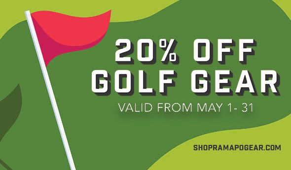 Get ready for our golf outing on June 9th with some Ramapo Golf Gear on sale from May 1st through May 31st at shopramapogear.com. #WeAreRCNJ