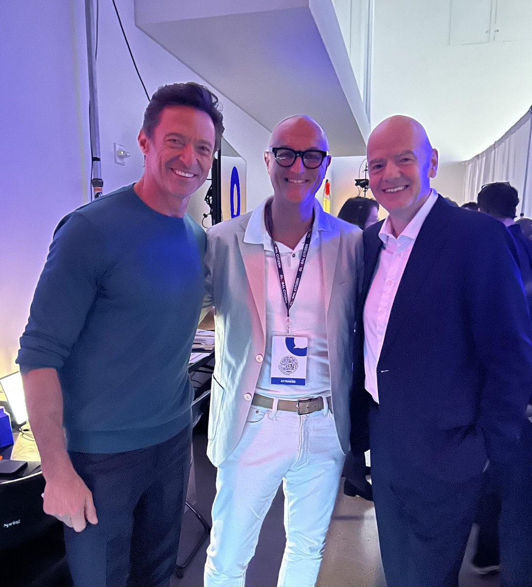 Hugh Jackman (@realhughjackman) on Twitter photo Trilled to be a part of the <a href="/FIFAWorldCup/">FIFA World Cup</a> <a href="/GlblCtznImpact/">Global Citizen Impact</a> education initiative. <a href="/Hughcevans/">Hugh Evans</a> <a href="/FIFAcom/">FIFA</a> <a href="/andrewbimso/">Andrew Bimson</a> Trilled to be a part of the <a href="/FIFAWorldCup/">FIFA World Cup</a> <a href="/GlblCtznImpact/">Global Citizen Impact</a> education initiative. <a href="/Hughcevans/">Hugh Evans</a> <a href="/FIFAcom/">FIFA</a> <a href="/andrewbimso/">Andrew Bimson</a>