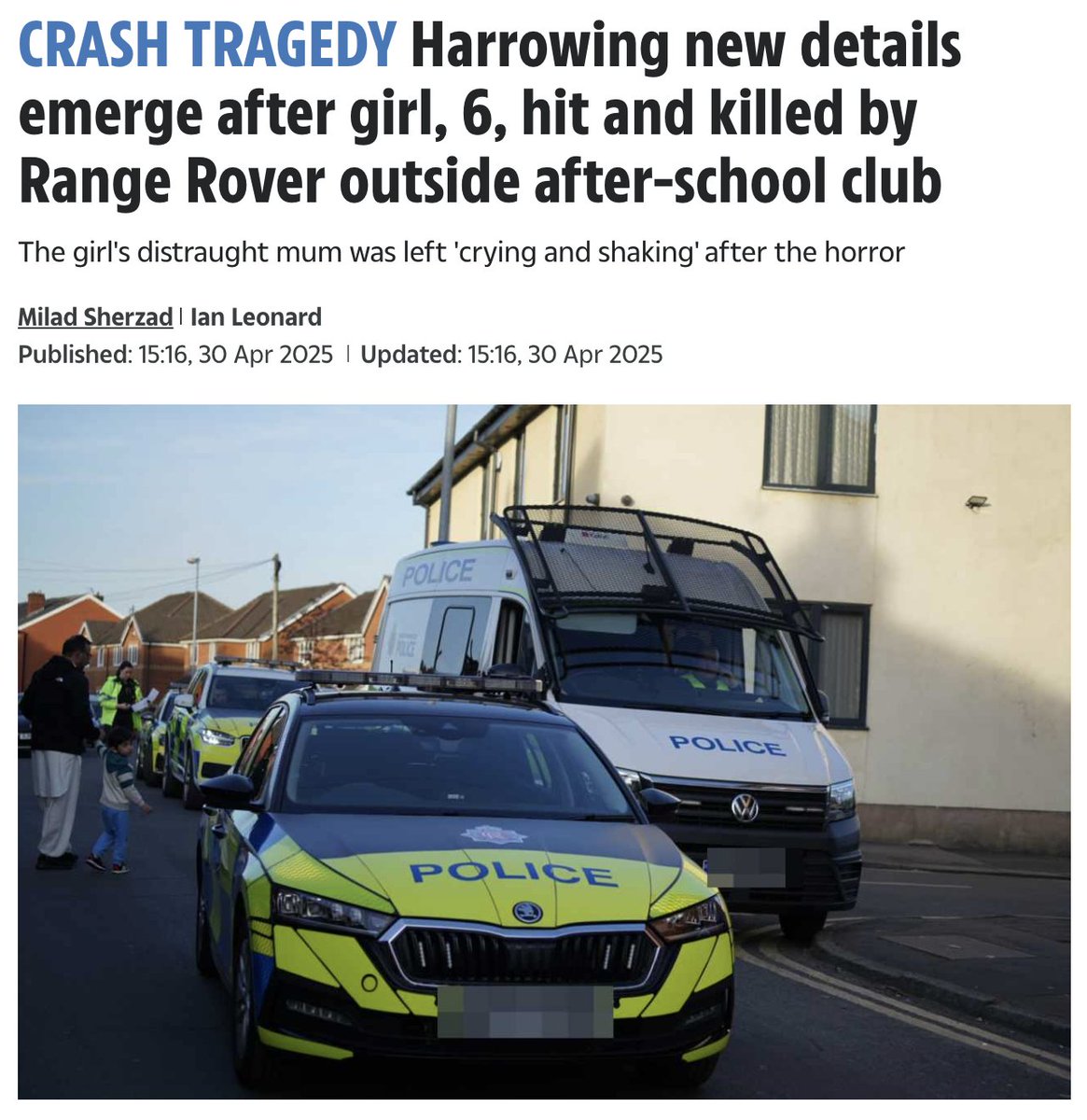 The 6 year old girl killed this week in Rochdale could still be alive if we banned oversized SUVs from our streets.
