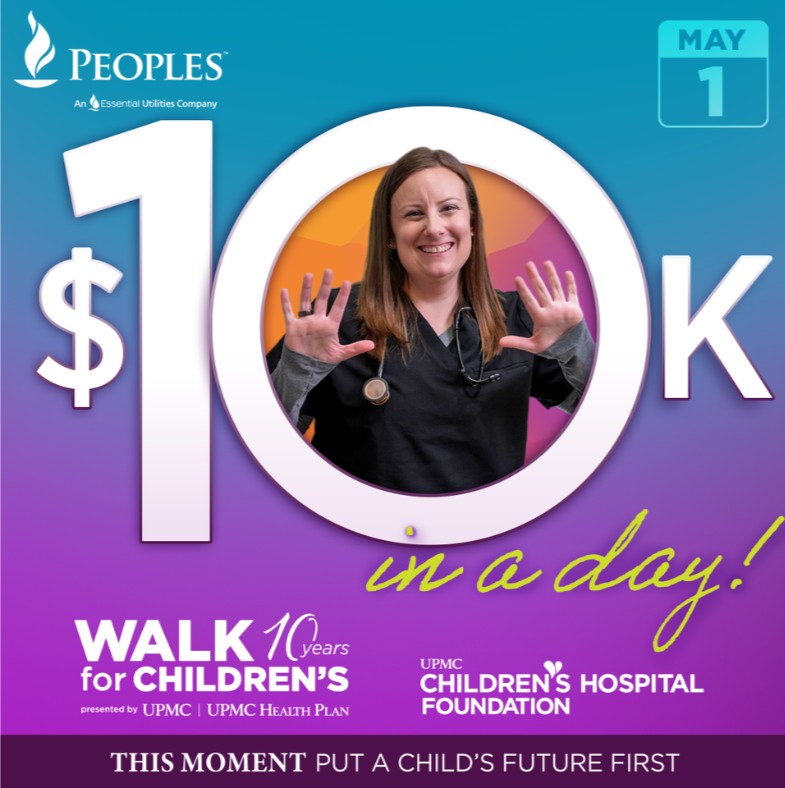 Peoples Natural Gas (@peoplesnatgas) on Twitter photo Peoples is proud to support Walk for Children’s, <a href="/ChildrensPgh/">UPMC Children's Hospital of Pittsburgh</a> Foundation’s largest fundraising event, and we need your help! Today, we are matching all donations and registrations up to $10k.
Learn more at bit.ly/42ASEcR Peoples is proud to support Walk for Children’s, <a href="/ChildrensPgh/">UPMC Children's Hospital of Pittsburgh</a> Foundation’s largest fundraising event, and we need your help! Today, we are matching all donations and registrations up to $10k.
Learn more at bit.ly/42ASEcR