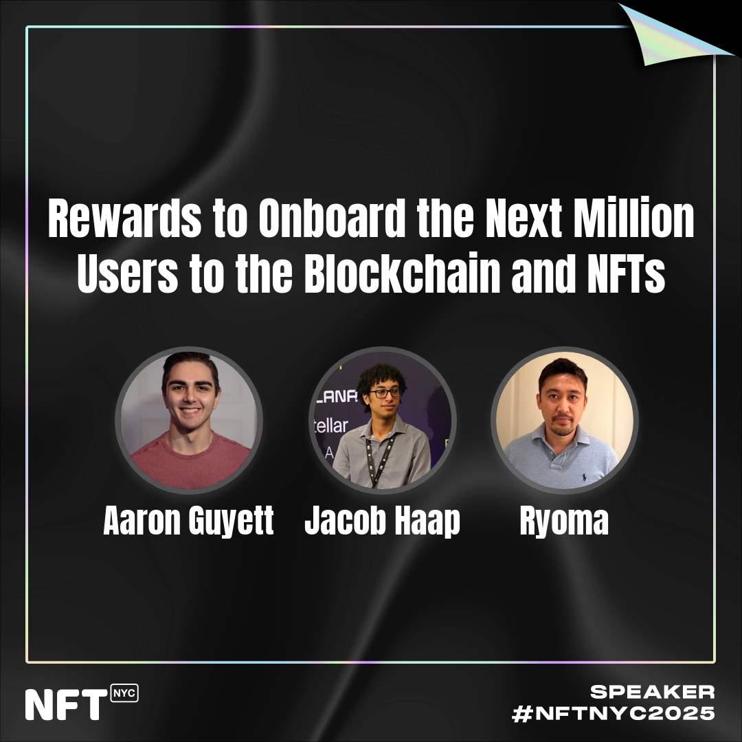 Blockchain and NFTs are set to transform loyalty programs—making air miles, rewards, and even car service perks interoperable, engaging, and easier to redeem. 

Join <a href="/GuyettAaron/">aaronguyett.eth</a> <a href="/jacobhaap/">Jacob Haap</a> <a href="/ryomaito/">ryomaito</a> at NFT.NYC 2025 to explore real-world use cases and future-ready