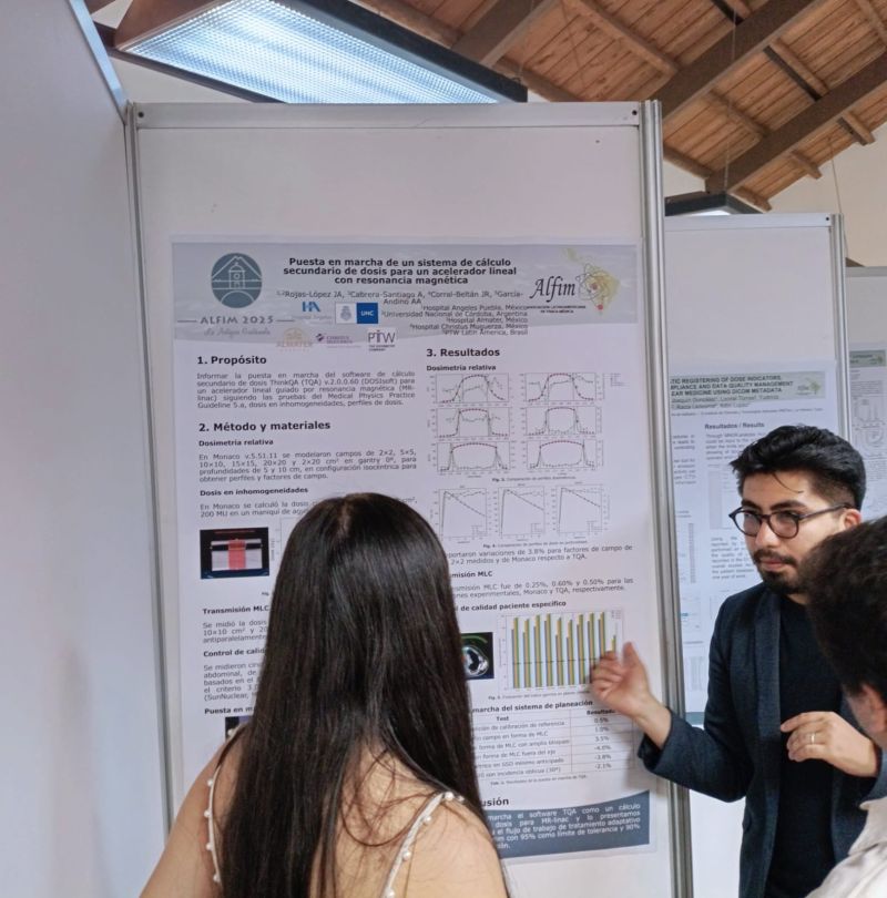 A great poster was presented by <a href="/DOSIsoft/">DOSIsoft</a>
at ALFIM congress, showcasing the successful implementation of ThinkQA software as secondary dose check for MR-linac and its clinical validation for adaptive treatment workflow, aligned with the AAPM Guidelines. lnkd.in/eC9wqr33