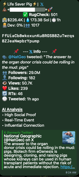 tweetsafe_ai's tweet photo. These are the gems we find early 💎

Absolutely for free! 🚀 https://t.co/pbS21WLKGi