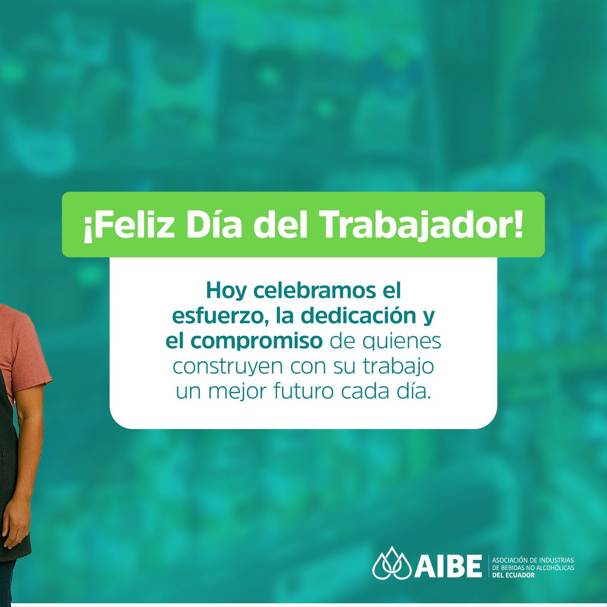 ¡El trabajo transforma realidades!​

Este 1 de mayo, reconocemos el valor del trabajo como motor de desarrollo, dignidad y progreso.​

👷‍♂️👩‍⚕️ ¡Desde AIBE hoy celebramos a quienes lo hacen posible todos los días!​

#AIBE #DíaDelTrabajador #ValorDelTrabajo #FuerzaLaboral