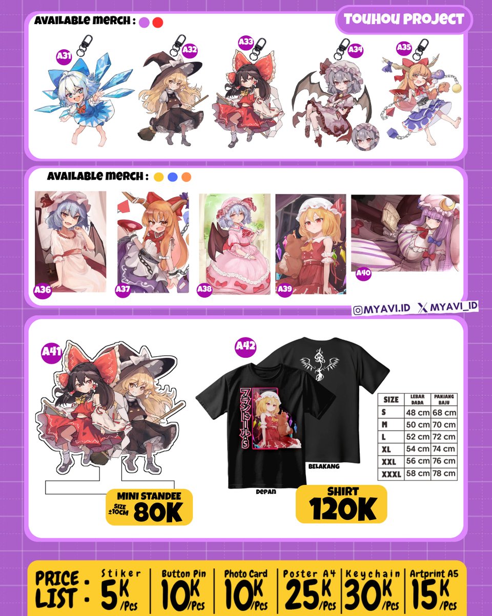 myavi_id's tweet photo. Comifuro XX Pre Order (deadline 9 May) - Form PO on bio!
Catalouge : Topi Sihir Animation, Myavi Vtuber, Blue Archive, Touhou Project
#comifuro #comifuroxx #comifuro20 #topisihir #myavi #bluearchive #touhouproject #touhou https://t.co/jC0AHUyF8p