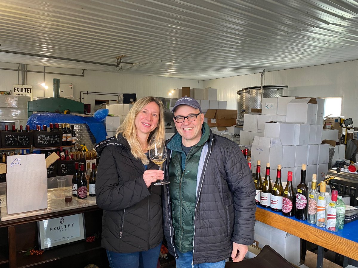 Tasting #ExultetWines with UK #winelover Ianna. Thanks for stopping by….! 🍷
