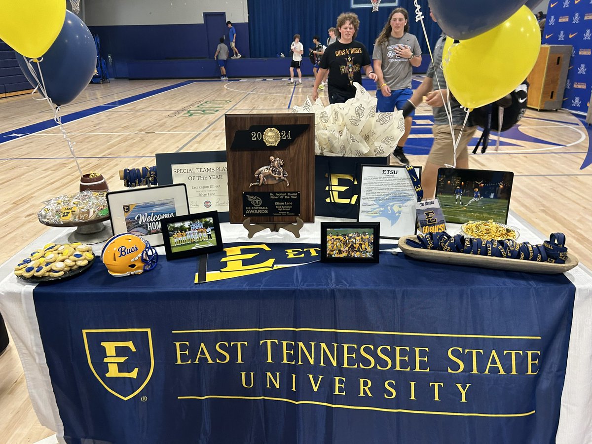 Smokey Putnam (@sotgsmoke) on Twitter photo Recap from <a href="/BBSBucs/">BBS Athletics</a> signings congratulations to all athletes! #SOTG
<a href="/Ethan_Lane16/">Ethan Lane</a> ETSU table we so proud of him!
Qb1 table was crowded when I got there <a href="/HoustonHicksQB/">Houston Hicks</a> we are proud of you as well!
I know my guy <a href="/jlsimsy/">Justin Sims</a> of <a href="/OTB423/">Off The Bench (Chattanooga)</a> is proud as wellā¼ļø
<a href="/Carlito25Way/">Carlito25Way</a> #SOTG Recap from <a href="/BBSBucs/">BBS Athletics</a> signings congratulations to all athletes! #SOTG
<a href="/Ethan_Lane16/">Ethan Lane</a> ETSU table we so proud of him!
Qb1 table was crowded when I got there <a href="/HoustonHicksQB/">Houston Hicks</a> we are proud of you as well!
I know my guy <a href="/jlsimsy/">Justin Sims</a> of <a href="/OTB423/">Off The Bench (Chattanooga)</a> is proud as wellā¼ļø
<a href="/Carlito25Way/">Carlito25Way</a> #SOTG