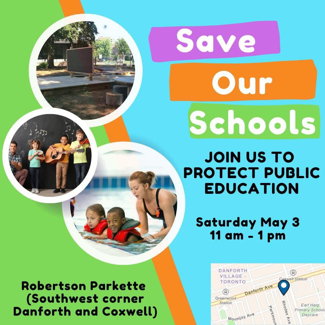 TrusteeSara's tweet image. Parents in our community have organized this gathering in support of public education - see you there.