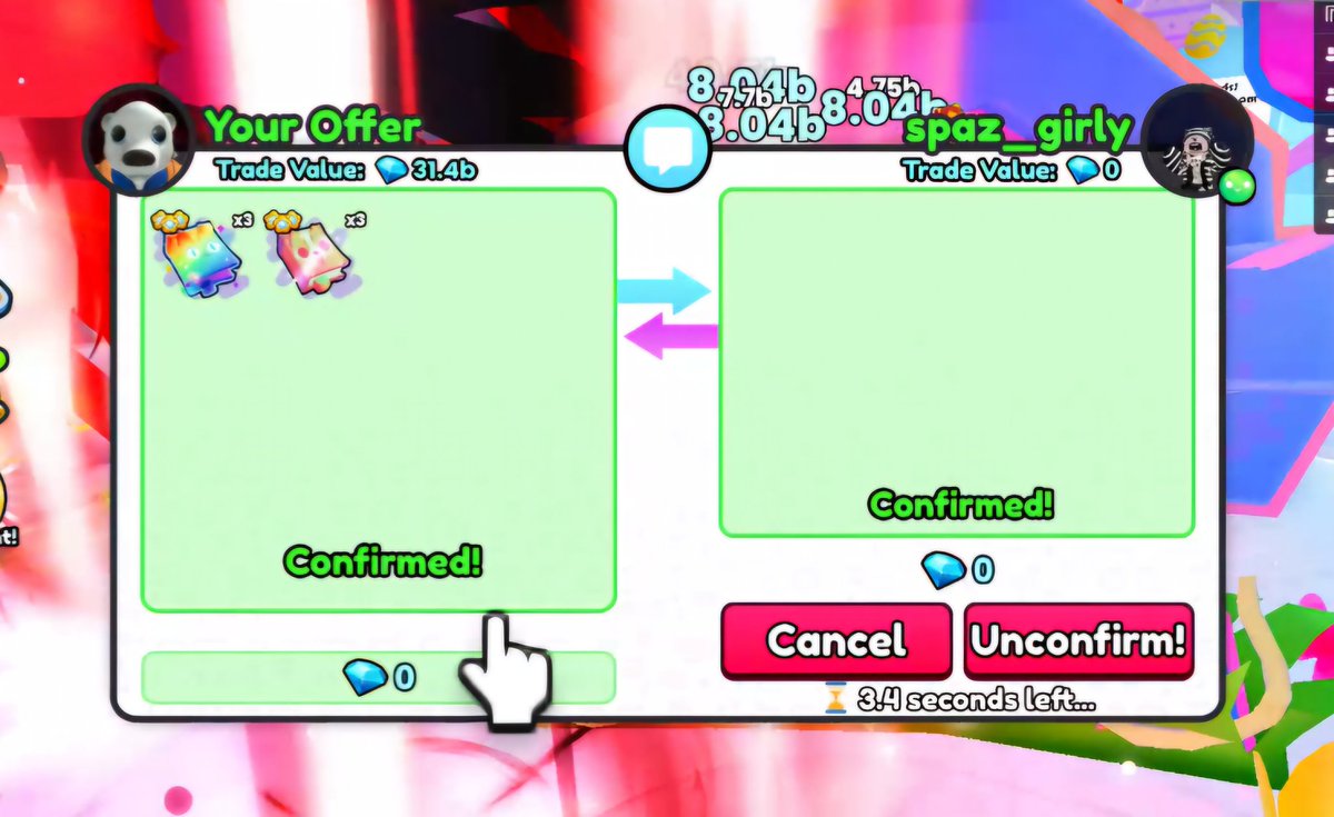 Casually sharing enchants in our server! Team work makes the dream work! #unity #PetSimulator99 #biggames #friends