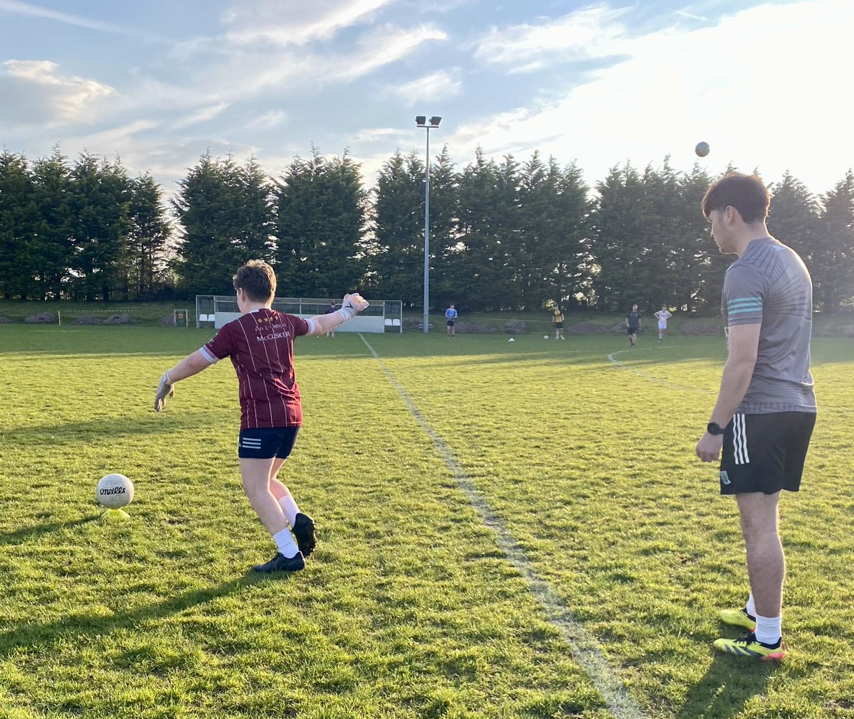 FermanaghGames's tweet photo. Thanks to County Coach @patcadden13 for delivering a great goalkeepers workshop to Club &amp; Academy players in Lisssan.

Special thanks to @seanjmcnally @FermanaghGAA Senior Inter-county keeper for working with the young lads and imparting some advice &amp; tips. https://t.co/kRmwiuDUx0