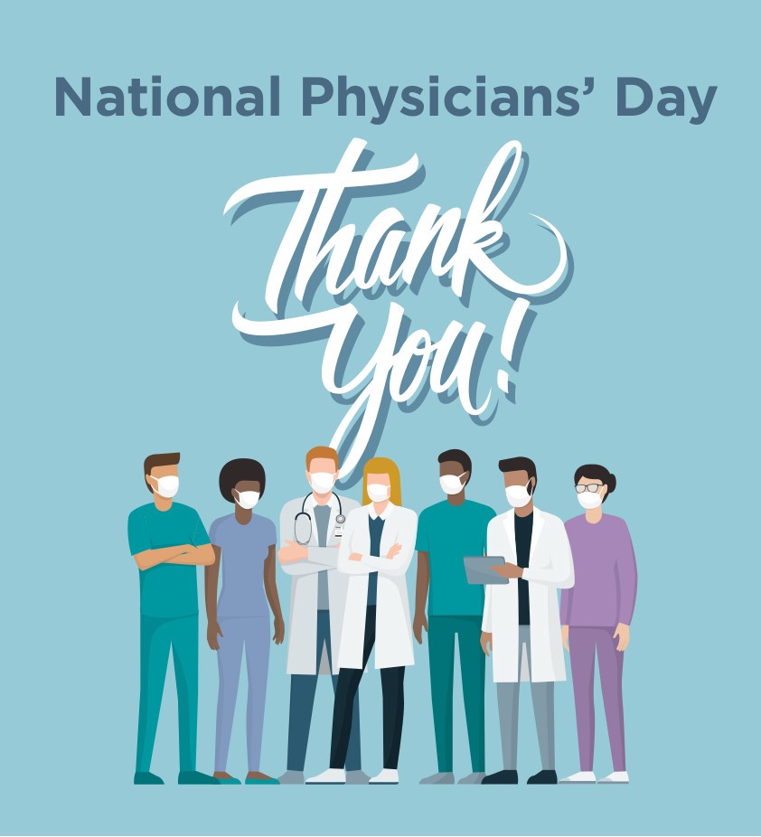 On this special day, let's celebrate the amazing hard work of physicians everywhere! Their compassionate care and expertise make a difference in the lives of so many, and we’re incredibly grateful for their sacrifices and resilience. 
Happy Physician's Day! You're all heroes!