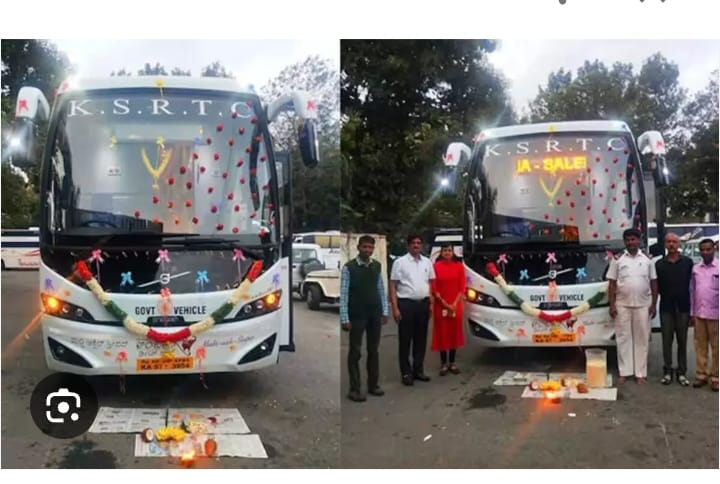 Sharfuddin_Mng's tweet photo. KSRTC ಬಸ್ಸು ನಿಲ್ಲಿಸಿ ನಮಾಝು ಮಾಡಿದ ಕಾರಣದಿಂದ ಚಾಲಕನನ್ನು ಕೆಲಸದಿಂದ ಅಮಾನತು ಮಾಡುದಾದರೆ ಬಸ್ಸಿಗೆ ಆಯುಧ ಪೂಜೆ ಸಂದರ್ಭದಲ್ಲಿ ಪೂಜೆ ಅದೇ ರೀತಿ ರಸ್ತೆ ಬದಿಯಲ್ಲಿ ಇರುವಂಥ ದೇವಸ್ಥಾನದ ಪಕ್ಕದಲ್ಲಿ ಬಸ್ಸು ನಿಲ್ಲಿಸಿ ಪೂಜೆಗಳನ್ನು ಮಾಡುವುದು ಸರಿಯೇ ಸಾರಿಗೆ @RLR_BTM ಸಚಿವರೇ ಯಾರ ಓಲೈಕೆಗೆ ಇಂತಹ ನಿಯಮನ್ನು ಅನುಸರಿಸುತ್ತಿದ್ದಿರ https://t.co/5cHix2OkC9