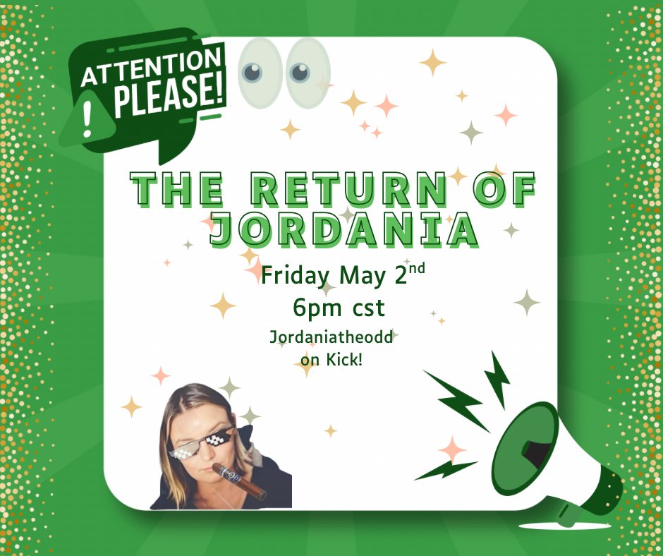Alright,settle down folks! You hear that rumbling? It's the triumphant, slightly chaotic, and more caffeinated RETURN OF JORDANIA! Are YOU ready for the glorious, slightly off-kilter, and utterly fantastic return of the one, the only... JORDANIA?! Oddsquad for LIFE! Let's GOO!