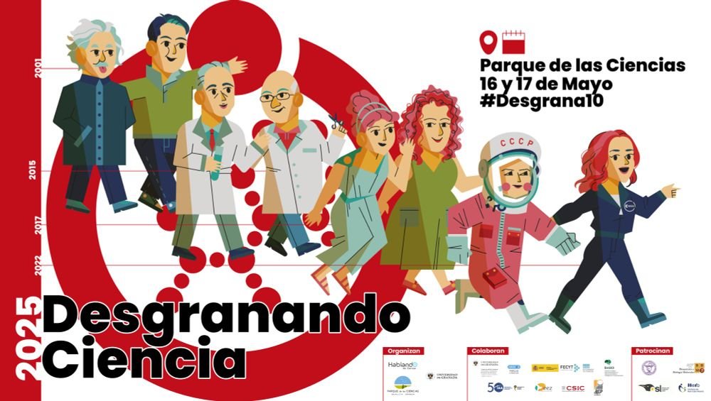 Desgranando Ciencia / Hablando de Ciencia (@sci_granada) on Twitter photo ¡Quedan 15 días para #Desgrana10!
Nos vemos el 16 y 17 de mayo en <a href="/ParqueCiencias/">Parque De las Ciencias</a> para disfrutar de las mejores historias de la ciencia.
¡Recordad! Desgranando es un evento gratuito gracias a sus patrocinadores y a nuestro Crowdfunding. ¿Nos ayudas? 👉gofund.me/ad0779bf ¡Quedan 15 días para #Desgrana10!
Nos vemos el 16 y 17 de mayo en <a href="/ParqueCiencias/">Parque De las Ciencias</a> para disfrutar de las mejores historias de la ciencia.
¡Recordad! Desgranando es un evento gratuito gracias a sus patrocinadores y a nuestro Crowdfunding. ¿Nos ayudas? 👉gofund.me/ad0779bf