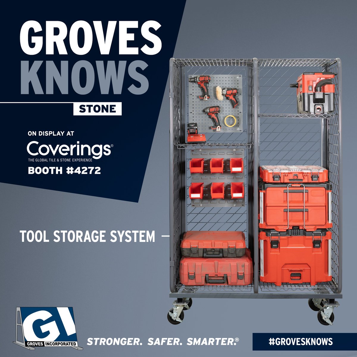 GrovesInc's tweet image. Secure Storage. Smarter Organization — All-In-One Tool Storage System. Tough, secure, and built to organize. Our heavy-duty Tool Storage System is made from welded steel, powder coated for durability, and fully customizable to fit your workflow. Wall-mounted or mobile, your tools…