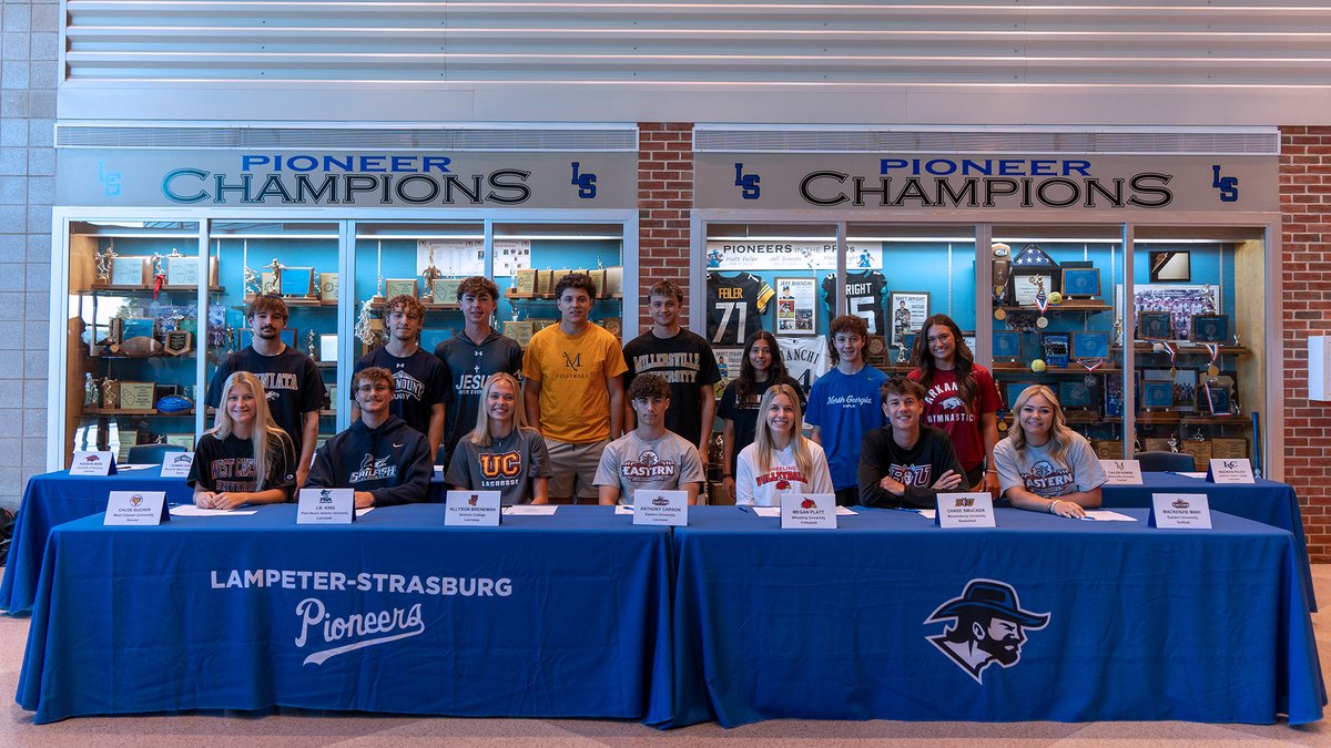 Lampeter-StrasburgSD (@lspioneers) on Twitter photo 15 members of the <a href="/lshspioneers/">Lampeter-Strasburg High School</a> Class of 2025 celebrated their college athletic commitments at the NCAA Commitment Day ceremony this morning. Congratulations and good luck to all! bit.ly/44OOyPF 15 members of the <a href="/lshspioneers/">Lampeter-Strasburg High School</a> Class of 2025 celebrated their college athletic commitments at the NCAA Commitment Day ceremony this morning. Congratulations and good luck to all! bit.ly/44OOyPF
