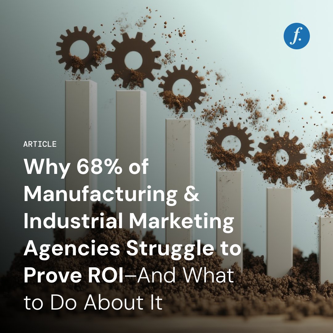 Nearly 7 in 10 manufacturing marketers say they’re struggling to prove ROI.

If your marketing team is working hard but results are falling flat, this is a must-read: bit.ly/3Sl051H