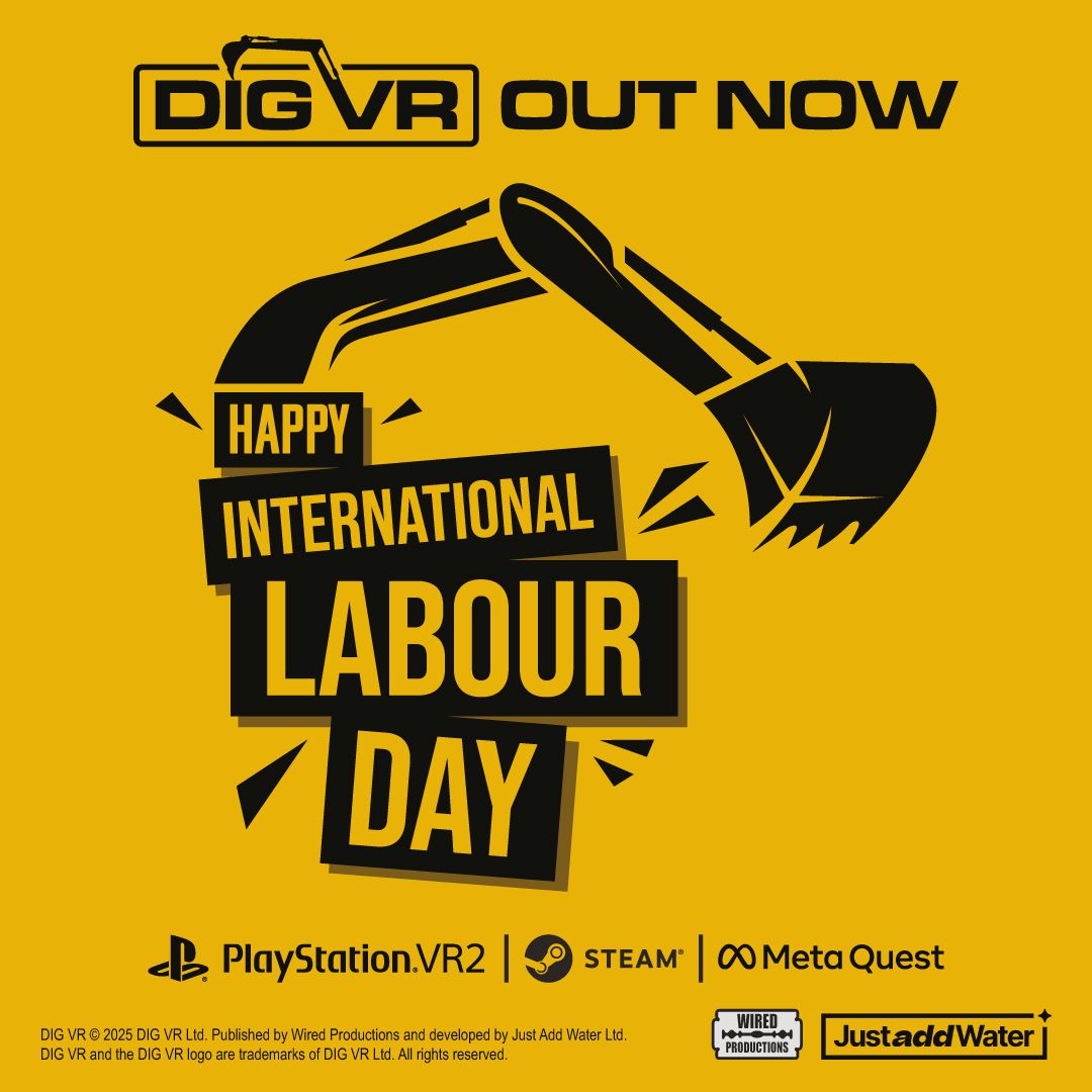 DigVRgame's tweet image. Happy Labour Day to all our hardworking DIG VR diggers! 👷👷‍♀️

 Whether you&apos;re breaking rocks or building dreams in the dirt, today we celebrate your grit and grind. 

Keep digging (but also remember to take some well earnt breaks!)
