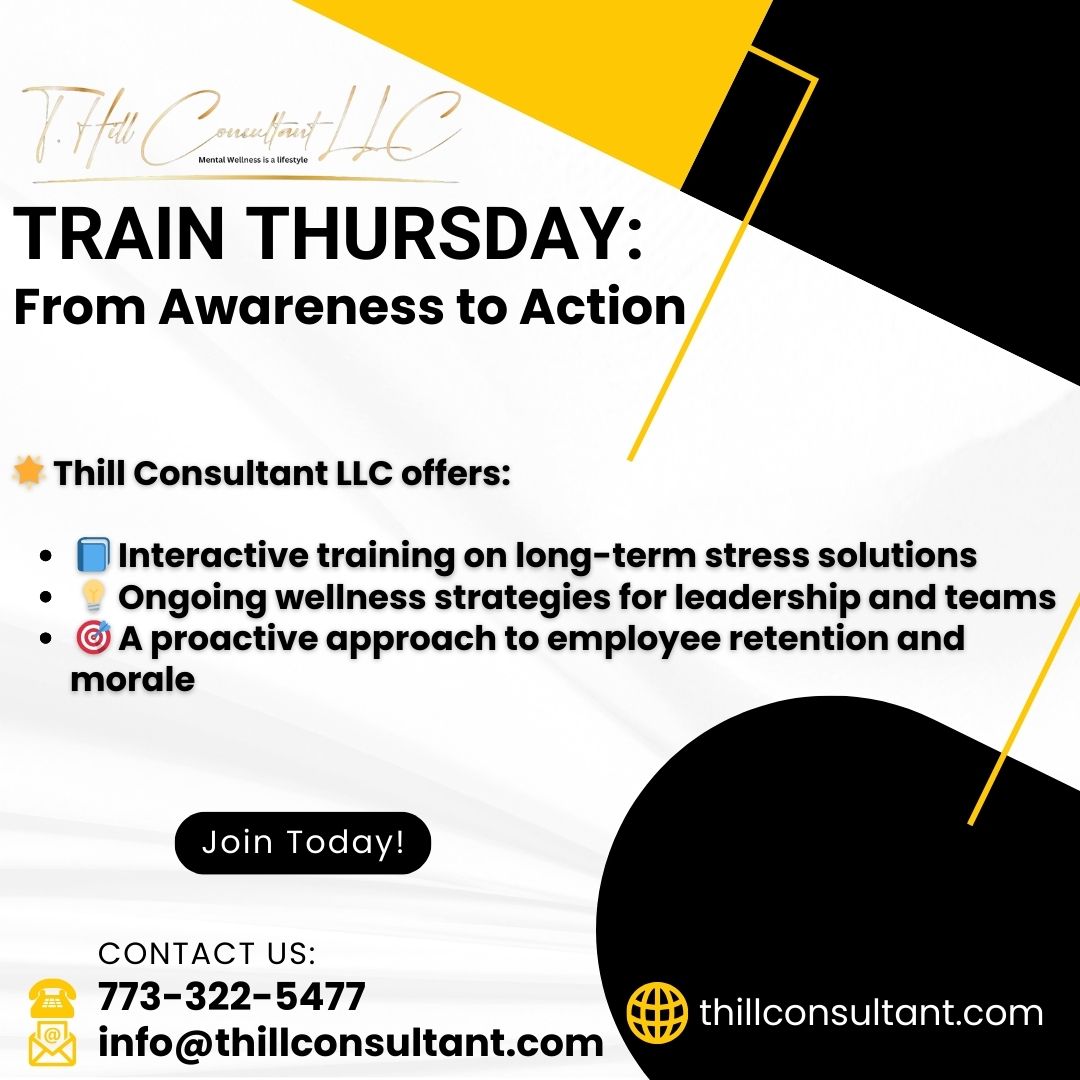 Tamika Hill (@thillconsultant) on Twitter photo Invest in your peopleβbecause your culture is your brand.
π§ info@thillconsultant.com | π thillconsultant.com | 773-322-5477
#MentalWellnessMatters #TrainToLead #MayMomentum #THillConsultant #WorkplaceGrowth Invest in your peopleβbecause your culture is your brand.
π§ info@thillconsultant.com | π thillconsultant.com | 773-322-5477
#MentalWellnessMatters #TrainToLead #MayMomentum #THillConsultant #WorkplaceGrowth