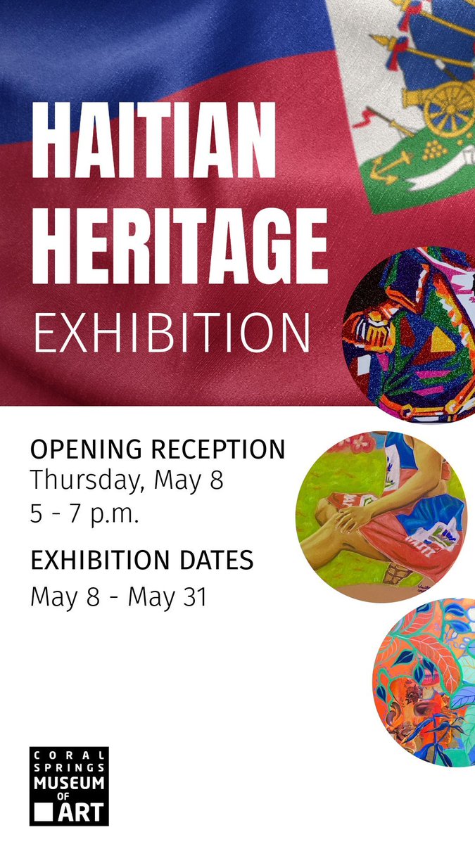 In honor of May as #HaitianHeritageMonth, join us on Thursday, May 8 from 5 to 7 PM as we unveil our latest Hall Gallery exhibition that will highlight Haitian culture, history, and legacy through unique perspectives and artistic techniques.

RSVP at buff.ly/RhM7qig