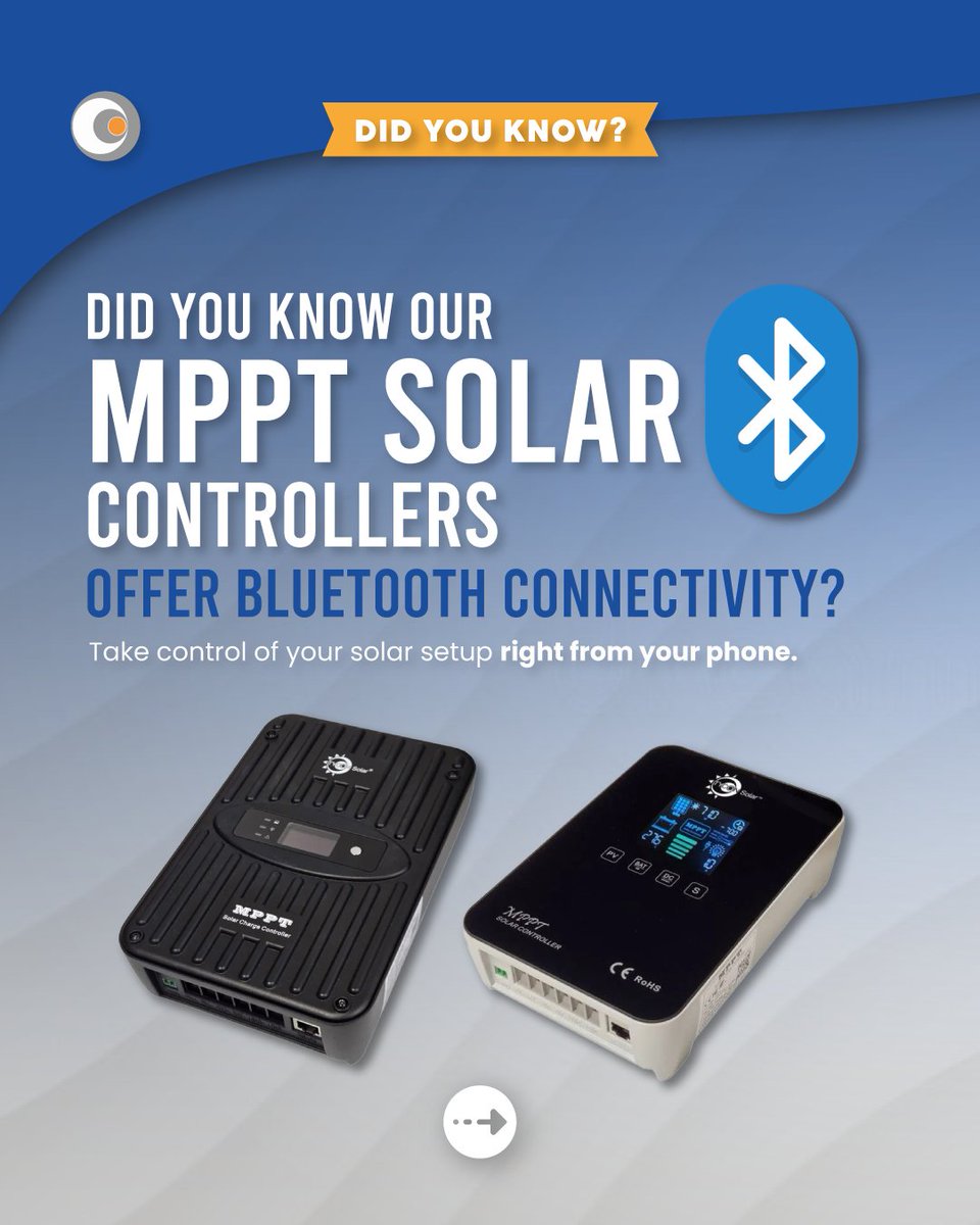 TyconSys's tweet image. Control your solar setup like a pro—right from your phone! 📱☀️
You can monitor and manage your system remotely using the SolarMate app! 

✅ Real-time data
✅ Customizable settings
✅ Weatherproof adapter
✅ Easy app interface

#TyconSystems #MPPTController #SolarPower