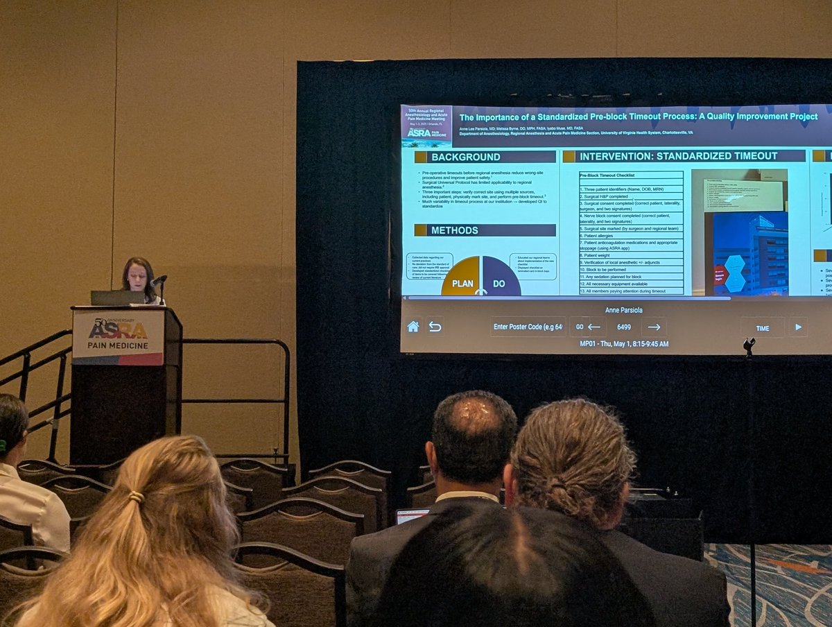 UVA Regional (@uvaregional) on Twitter photo Dr. Anne Lee Parsiola discussing the importance of an improved more robust standardized timeout process for patient safety. #asraspring2025 <a href="/UVARegional/">UVA Regional</a> <a href="/UVaAnesthesia/">UVA Anesthesiology</a> <a href="/ASRA_Society/">ASRA Pain Medicine</a> <a href="/nelkassabany/">Nabil Elkassabany MD MBA MSCE</a> <a href="/IyaboMuse/">Iyabo Muse, MD, FASA</a> <a href="/KohanLynn/">Lynn Kohan</a> <a href="/APSForg/">APSF</a> <a href="/dr_melissabyrne/">Melissa Byrne DO MPH FASA</a> Dr. Anne Lee Parsiola discussing the importance of an improved more robust standardized timeout process for patient safety. #asraspring2025 <a href="/UVARegional/">UVA Regional</a> <a href="/UVaAnesthesia/">UVA Anesthesiology</a> <a href="/ASRA_Society/">ASRA Pain Medicine</a> <a href="/nelkassabany/">Nabil Elkassabany MD MBA MSCE</a> <a href="/IyaboMuse/">Iyabo Muse, MD, FASA</a> <a href="/KohanLynn/">Lynn Kohan</a> <a href="/APSForg/">APSF</a> <a href="/dr_melissabyrne/">Melissa Byrne DO MPH FASA</a>